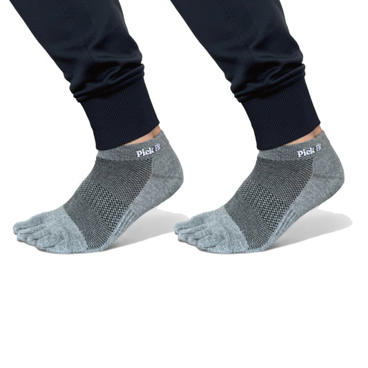 【Pick Fit】5本指ソックス ベーシック 2足セット|健康運動指導士監修 裸足感覚 ムレにくい